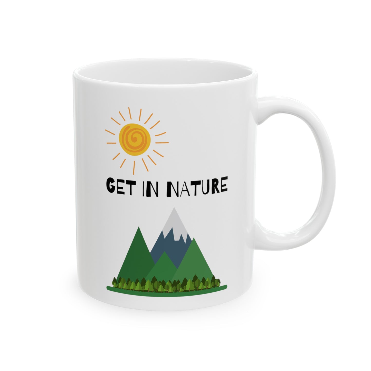 Get In Nature Ceramic Mug, (11oz)