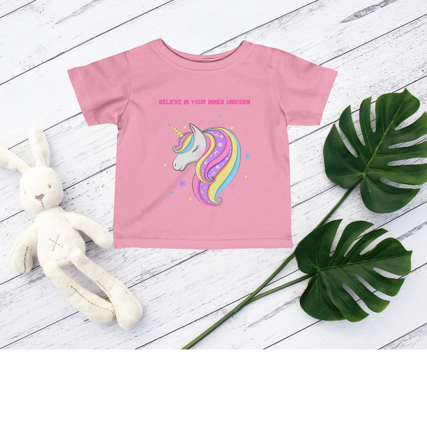 Believe In Your Inner Unicorn Toddler Jersey Tee