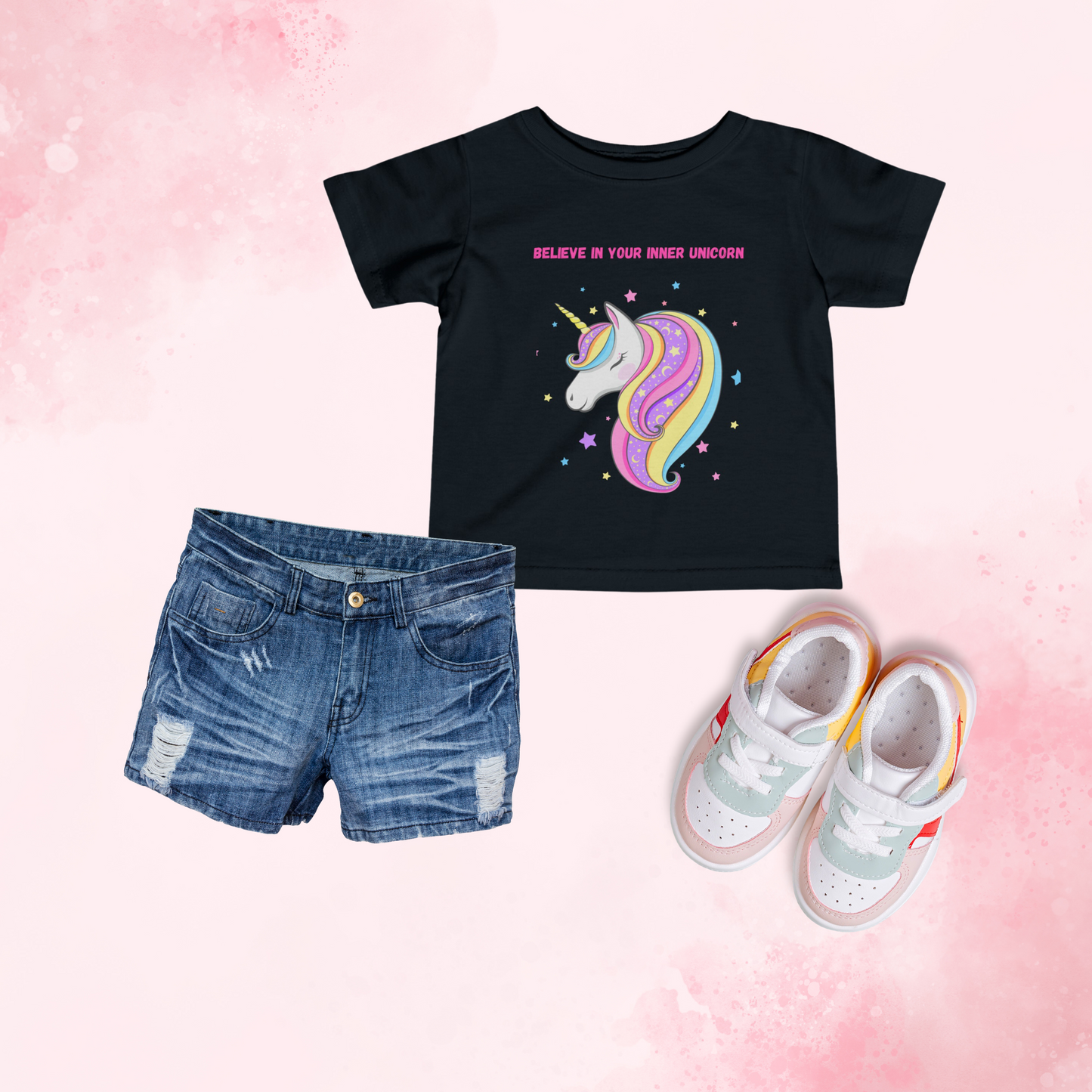 Believe In Your Inner Unicorn Toddler Jersey Tee
