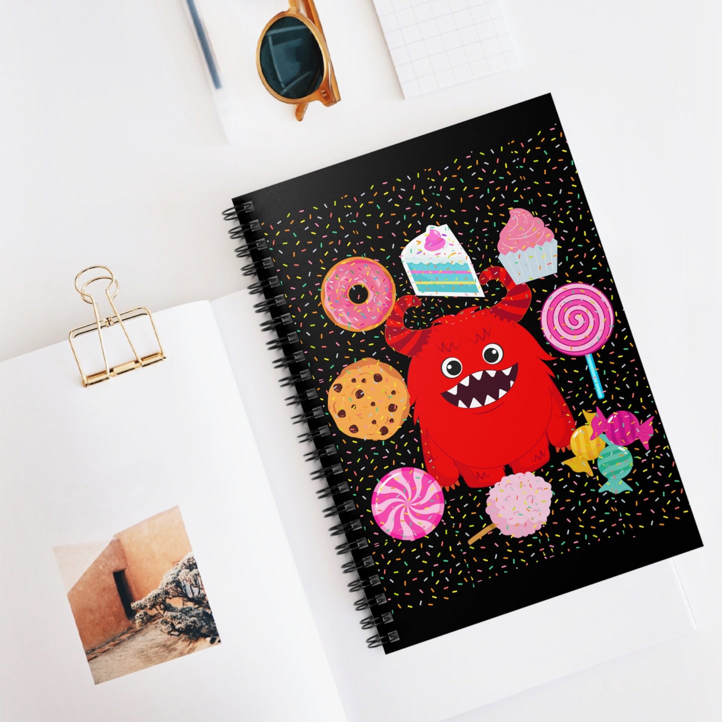 Candy Monster Spiral Notebook/Journal