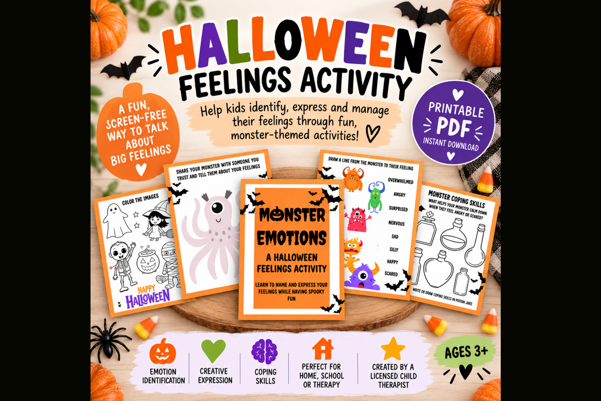 Halloween Emotions Worksheets – Digital Download