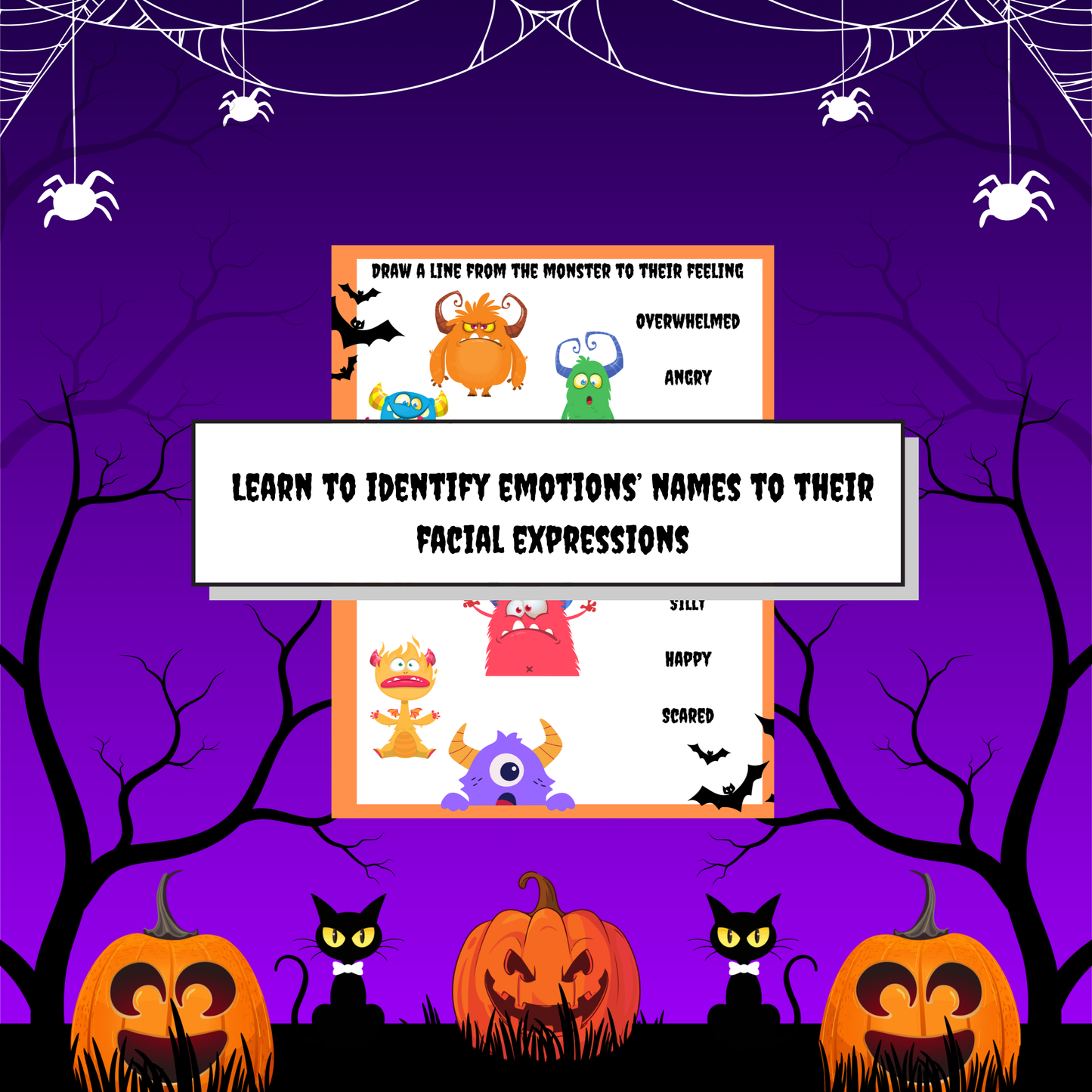 Halloween Emotions Worksheets – Digital Download