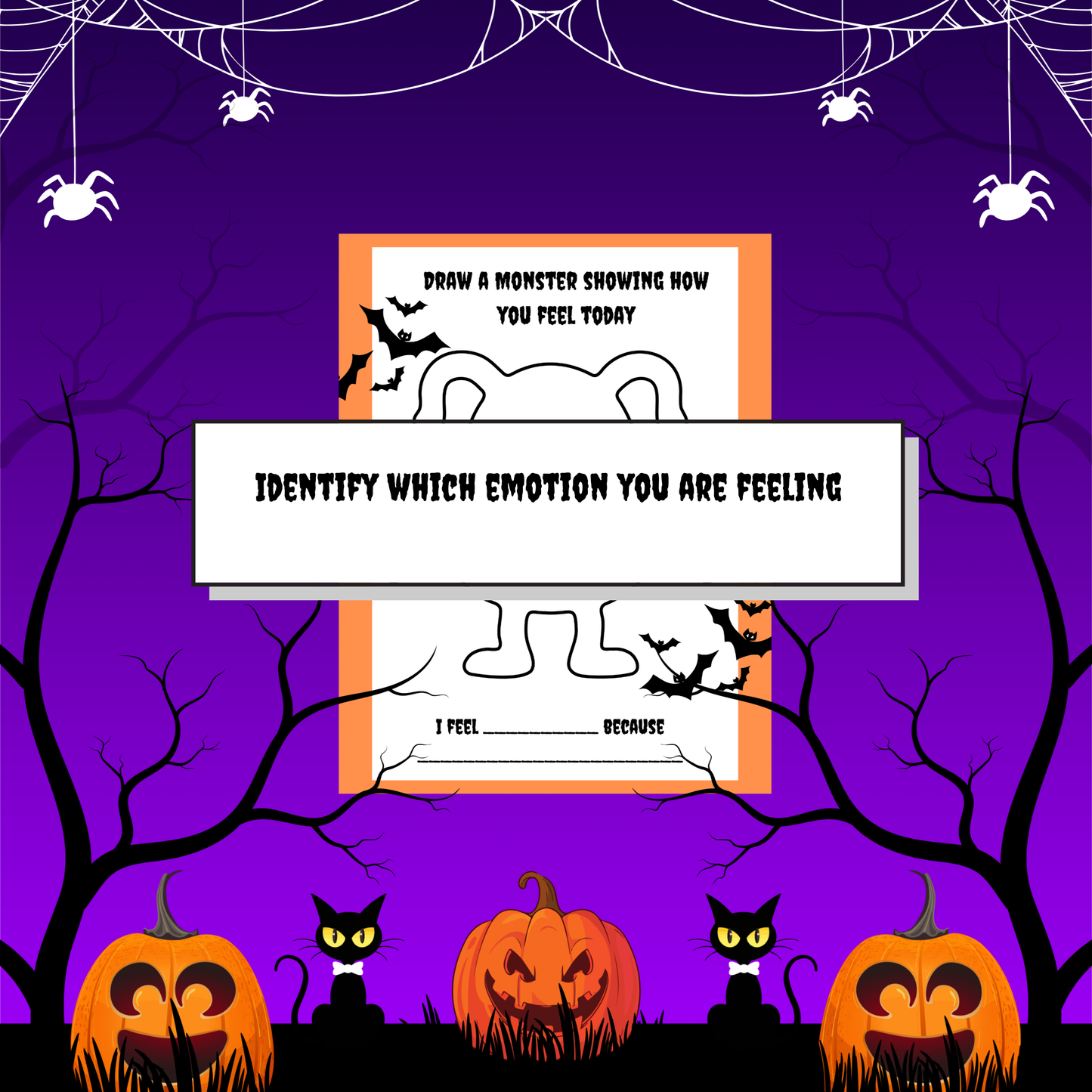 Halloween Emotions Worksheets – Digital Download