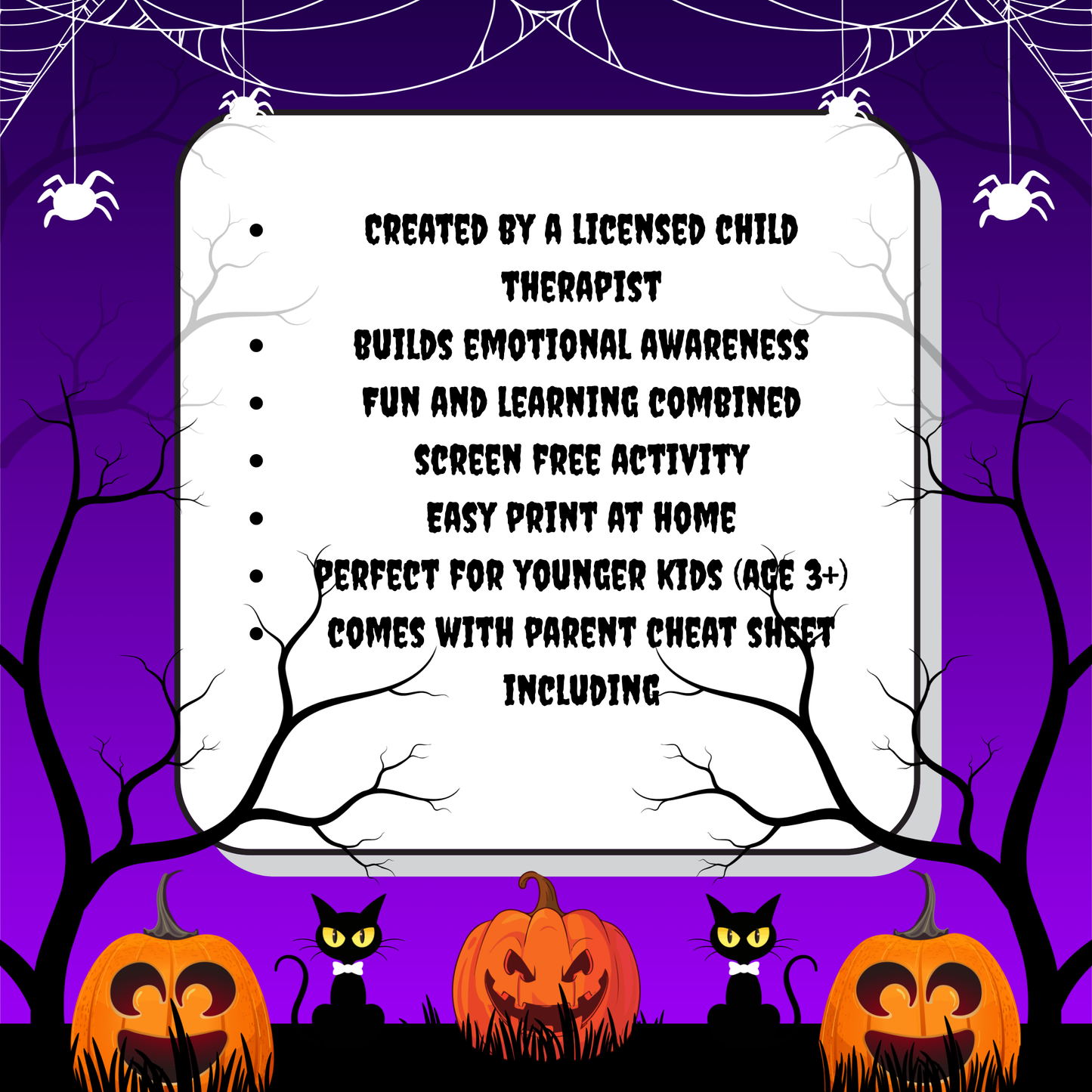 Halloween Emotions Worksheets – Digital Download