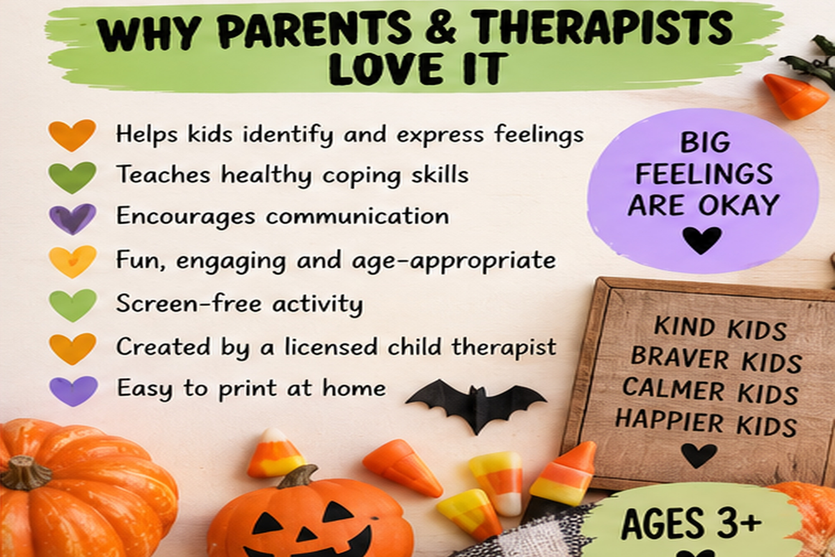 Halloween Emotions Worksheets – Digital Download