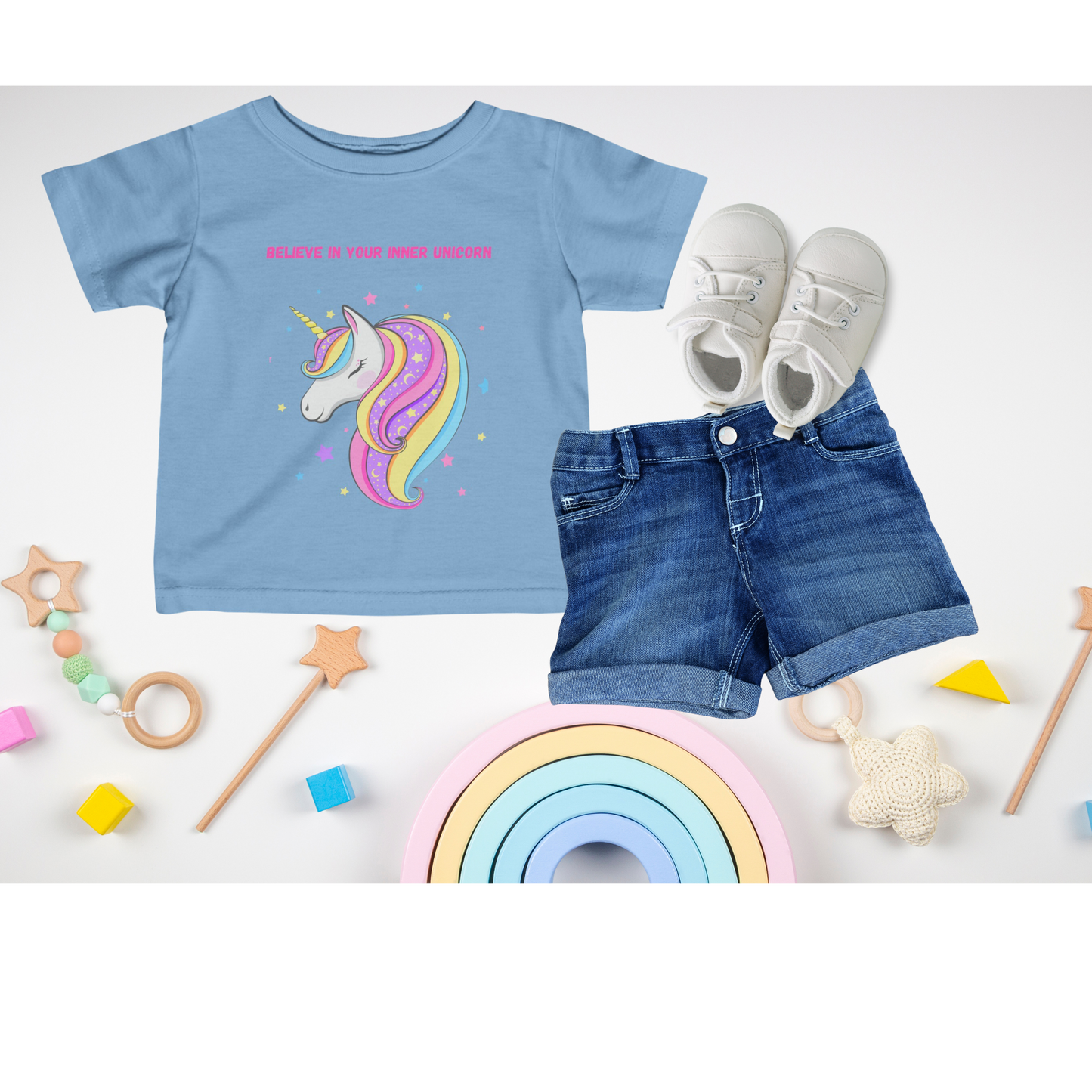 Believe In Your Inner Unicorn Toddler Jersey Tee