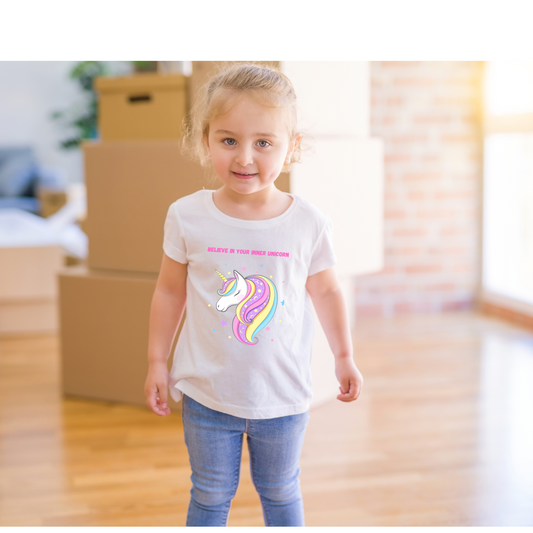 Believe In Your Inner Unicorn Toddler Jersey Tee